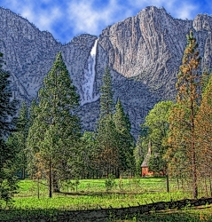 "Yosemite Falls" by Ken Casaday,  medium:photography