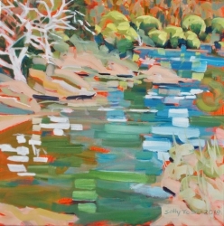 "View from Flournoy Bridge Indian Creek" by Sally Yost