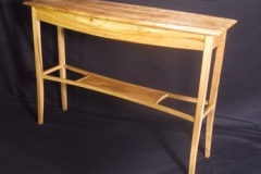 Hall table in elm by Bruce Powell
