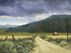 "Sierra Valley" by Deanna Osborne, oil