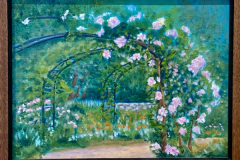 "Rose Garden" by Helen Frank, acrylic