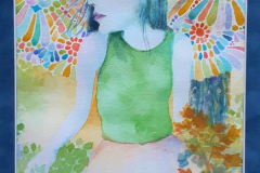 \"Once upon a time\" by Jane Chang, watercolor