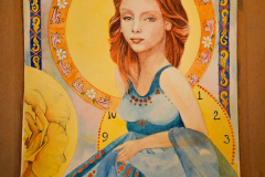 \"woman in time\" by Jane Chang, watercolor
