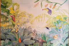Baby Rousseau by Jane Y. Chang, watercolor