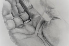 Heart in Hand by Jane Y. Chang, charcoal