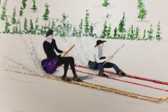 "Longboard finish roostertails" by John Sheehan