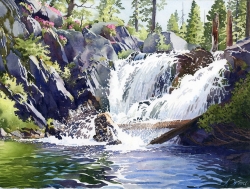 "Gray Eagle Falls"  by Lucinda Wood