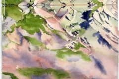 \"Long Lake Calm\" by Lucinda Wood, watercolor