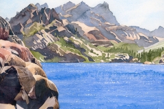 \"The Sierra Buttes from Upper Sardine Lakes\"   by Lucinda Wood