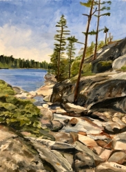 "Pine Crest Lake" by Lydia Dehn