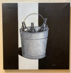 "Cool Bucket", by Marilyn Hoffman, oil and acrylic