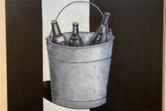 "Cool Bucket", by Marilyn Hoffman, oil and acrylic