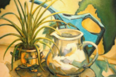 "Spider and company" by Marilyn Hoffman, oil
