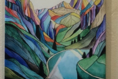 "Sierra Mountain Lake" by Marilyn Reich, watercolor