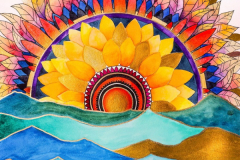 "Sunrise" by Marilyn Reich, watercolor