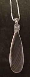 Pendant by Michael Borofka, sterling silver and jasper
