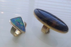 Opal Petersite w 18K by Michael Borofka