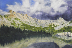 "Honeymoon Lake" by Michael Kerby, watercolor