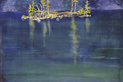 "Island Light" by Michael Kerby, watercolor