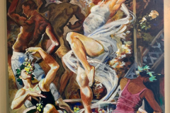"Treading the Grapes", by Russ Flint, giclee print