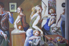 "Caravaggio's Lizzard Erik" by Russ Flint, giclee print