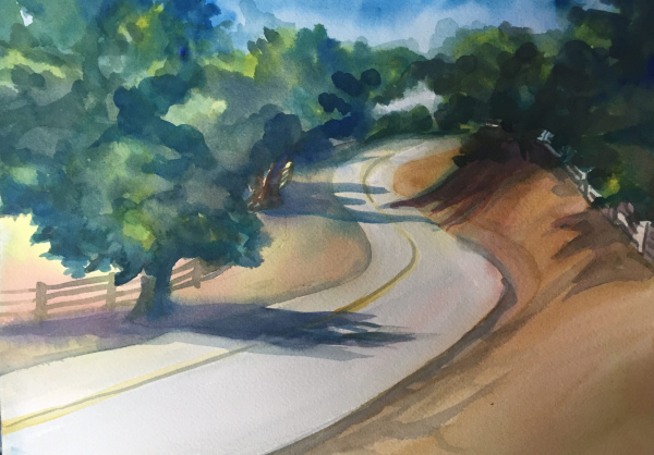 "Watercolor Lane", by Sally Posner