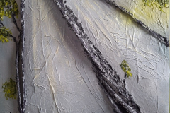 "Silent rise of forest echoes" by Susan Henderson, acrylic