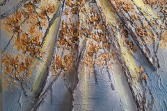 "Veins of autumn's silent reach" by Susan Henderson, acrylic