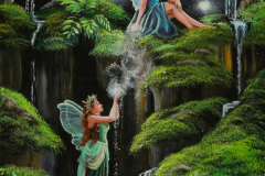 Sharing the Light by Trixie Hollyhox, acrylic