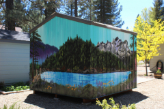 Lake and Buttes by Trixie Hollyhox, mural