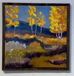 "Mighty Aspens : View Four", by Wendy Wayman, oil on linen