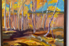 "Mighty Aspens : View One", by Wendy Wayman, oil on linen