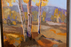 "Mighty Aspens : View Two", by Wendy Wayman, oil on linen